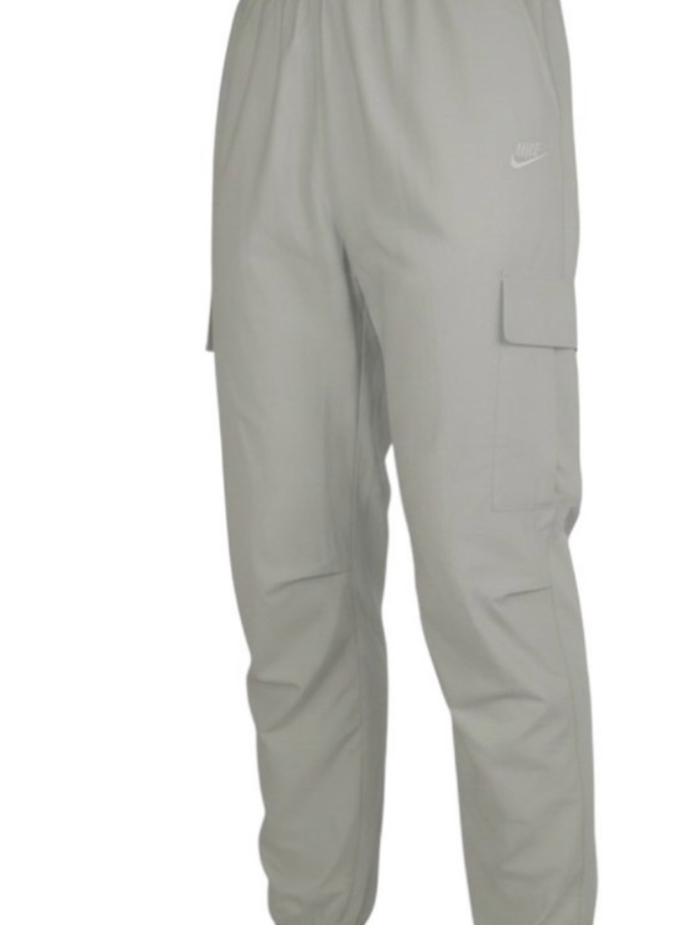NWT Nike Men's Grey/light Beige Cargo Joggers with Side Pockets